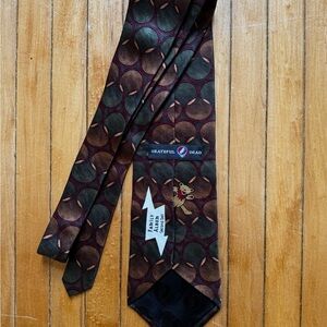 VTG Jerry Garcia Grateful Dead Family Album Second Set Abstract Tie 100% Silk